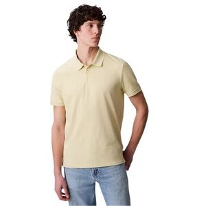 NEW Calvin Klein Highland Spirit Smooth Cotton Short Sleeve Polo Shirt Medium